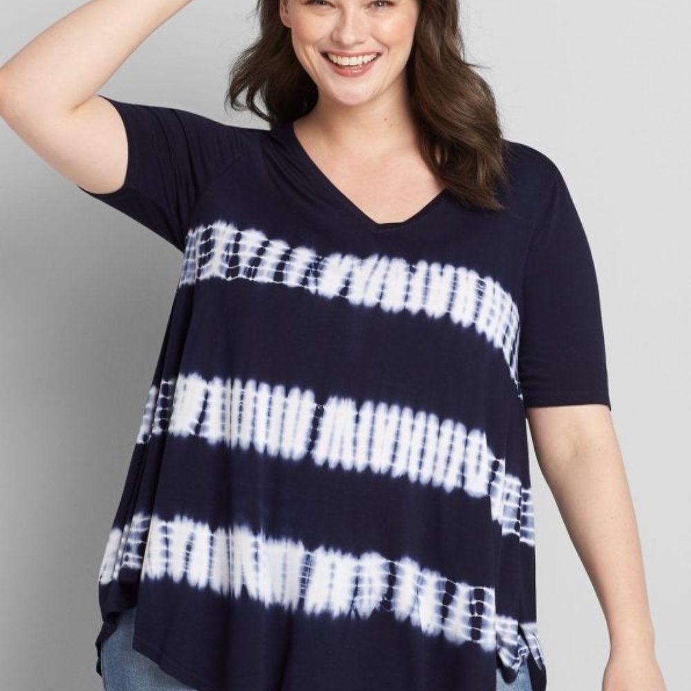 NWT Perfect Sleeve Max Swing Tie Dye Tee